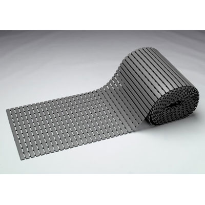 GRAY: Eurodek slatted plastic flooring, 2' wide rolls sold per foot